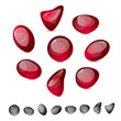 Glass stones, vector