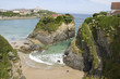 Beautiful beach in Newquay England