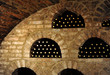 Wine bottles in wine cellar