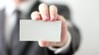 Blank business card