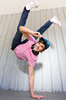 Man Balancing on One Hand
