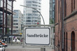 Sandbrücke in der Hamburger Speicherstadt