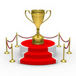 podium on white background. Isolated 3D image