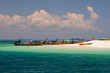 Sandbank Himmel blau türkis andamanen see Bucht