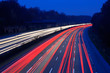 Night time traffic on highway Night time traffic on highway
