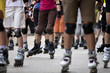 Inline skater auf Straße bei Bladenight in München