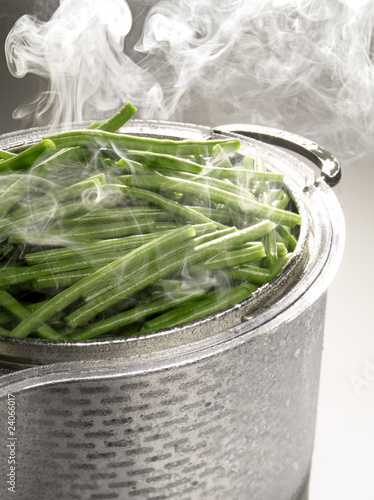 Foto: steam cooked green beans steam cooked green beans