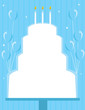 Birthday cake frame background Birthday cake frame background