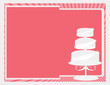 Pink cake background Pink cake background