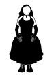 Woman in black dress Woman in black dress