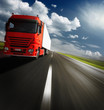 Truck on road