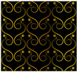 Tapete schwarz gold