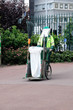 Garbage man in the work