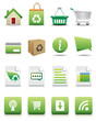 Green Ecologic 3D web icons