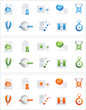 Three colors web icon 3d