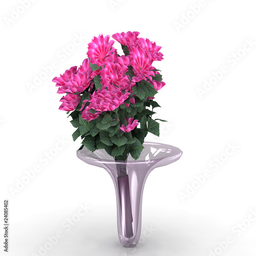 Illustration: Blumenvase mit Blumen Blumenvase mit Blumen