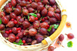 red gooseberry and a red currant red gooseberry and a red currant