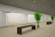Empty store with signboard