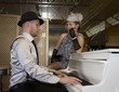 Playing the piano