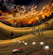 Quadro Trail of lit bulbs