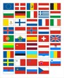 European flags