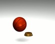 Bouncing basketball Bouncing basketball