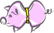 Sparschwein mit Gürtel