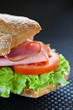 sandwich of ham lettuce and tomato