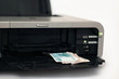 The printer is being printed and the money - rubles.