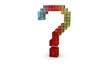 3d letter question sign