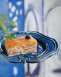 smoked salmon and fromege frais mille-feuille