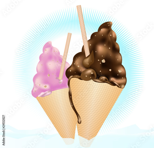 Vektor: eis-tüte eis-tüte