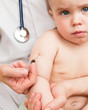 Little baby get an injection
