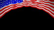 Great Britain Flag curtain up. Alpha channel is included