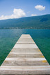 ponton sur le lac du Bourget