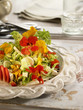 nasturtium and strawberry salad