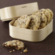 oat flake,chocolate chip and almond cookies
