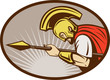 Roman soldier or gladiator with spear