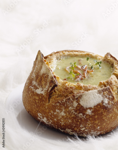 Photo: split pea and bacon soup split pea and bacon soup