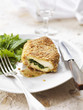 chicken breast stuffed with herbs and cooked in breadcrumbs