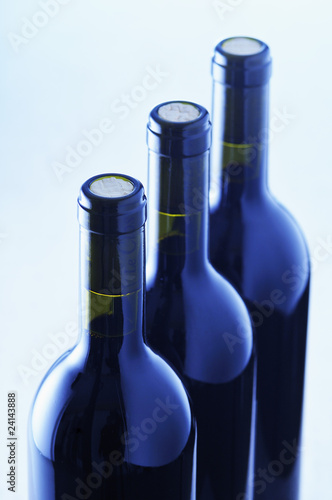 Photo: bottles of red wine bottles of red wine