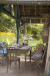 lunch table outdoors