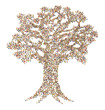 Cartoon Crowd, Tree
