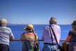 Turisti e l'orizzonte
