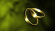 Wedding Rings Golden Natural Loop