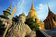 Golden stupa at Wat Phra Kaew in Thailand Golden stupa at Wat Phra Kaew in Thailand