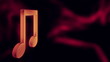 Orange Double Note Shadow Dance Loop