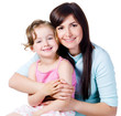 Togetherness of mother with daughter