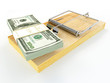 Mousetrap with dollar Mousetrap with dollar