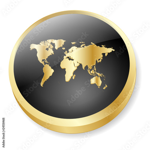World  on International Web Button  World Map Global Travel Worldwide 3d     Web